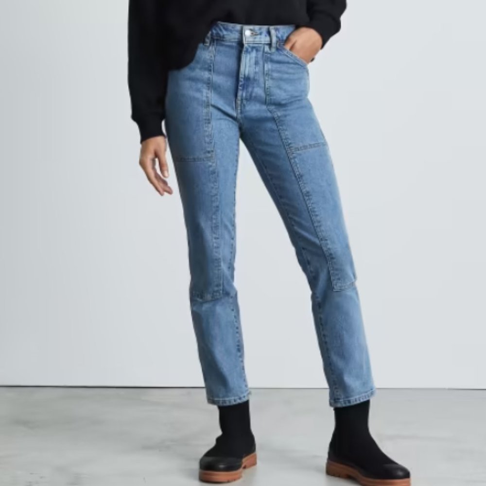 Everlane Utility Cheeky Jean Washed Blue Size 26